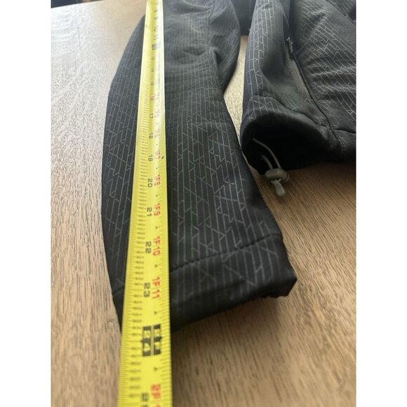 Eddie Bauer W's Size M Black Fleece Lined Softshell Full Zip Jacket Zip Pockets - Picture 15 of 16
